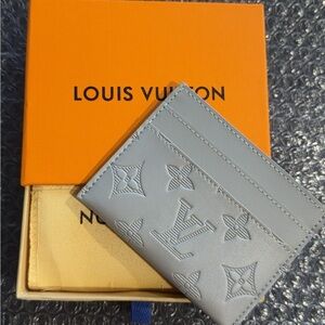 Louis Vuitton Light Gray Monogram Card Holder